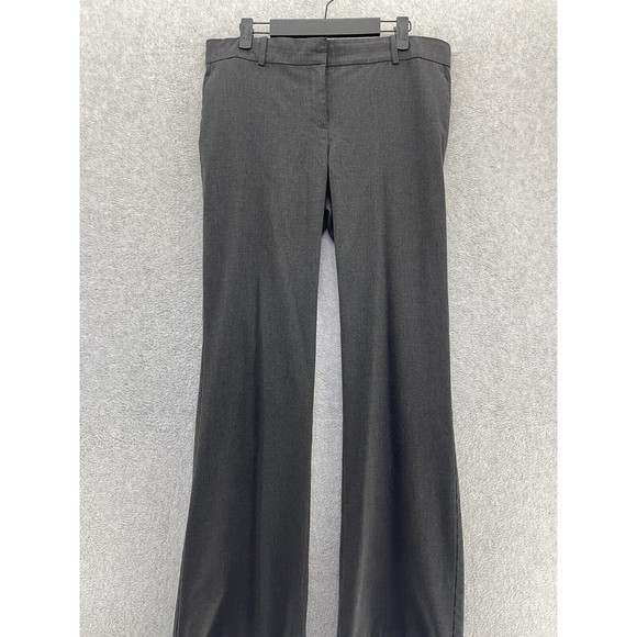 Ann Taylor Women's Pants Devin Fit Solid Gray Size 8 Boot Cut - Picture 12 of 13
